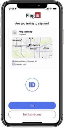 PingID authentication methods including push, biometrics, and FIDO2